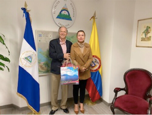 embajadora-nicaragua-recibe-presidente-camara-comercio-colombia